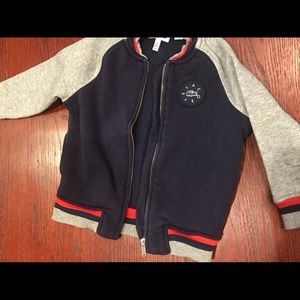 Lacoste boys fleece jacket cardigan size 4